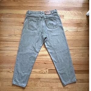 Vintage‎ Levis 550 Jeans Mens 36x30 Gray Light Wash Relaxed Fit Tapered Denim